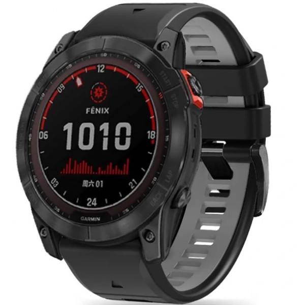  Ремешок Tech-Protect IconBand Pro для Garmin Fenix 5 | 6 | 6 Pro | 7 Black Grey (9319456604856)